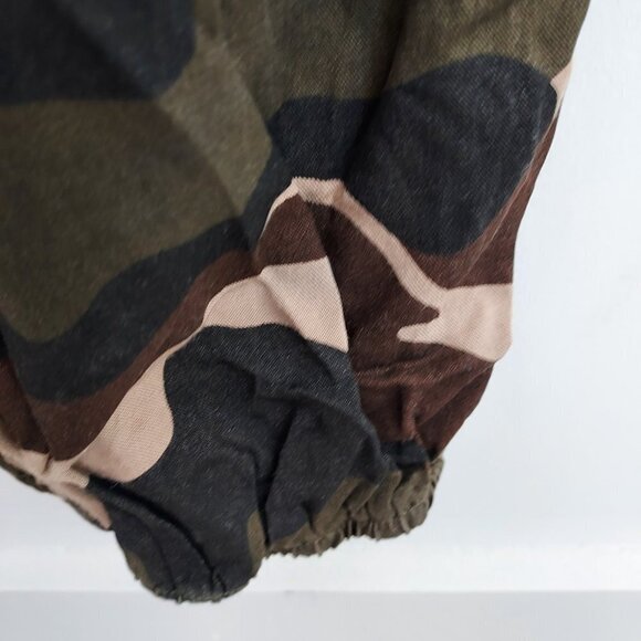 Easel 100% Cotton Camouflage Button Down Long Sleeve Jumpsuit NWT - Picture 11 of 16